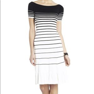 BCBGMaxAzria Agnese Gradient Stripe Cocktail Dress